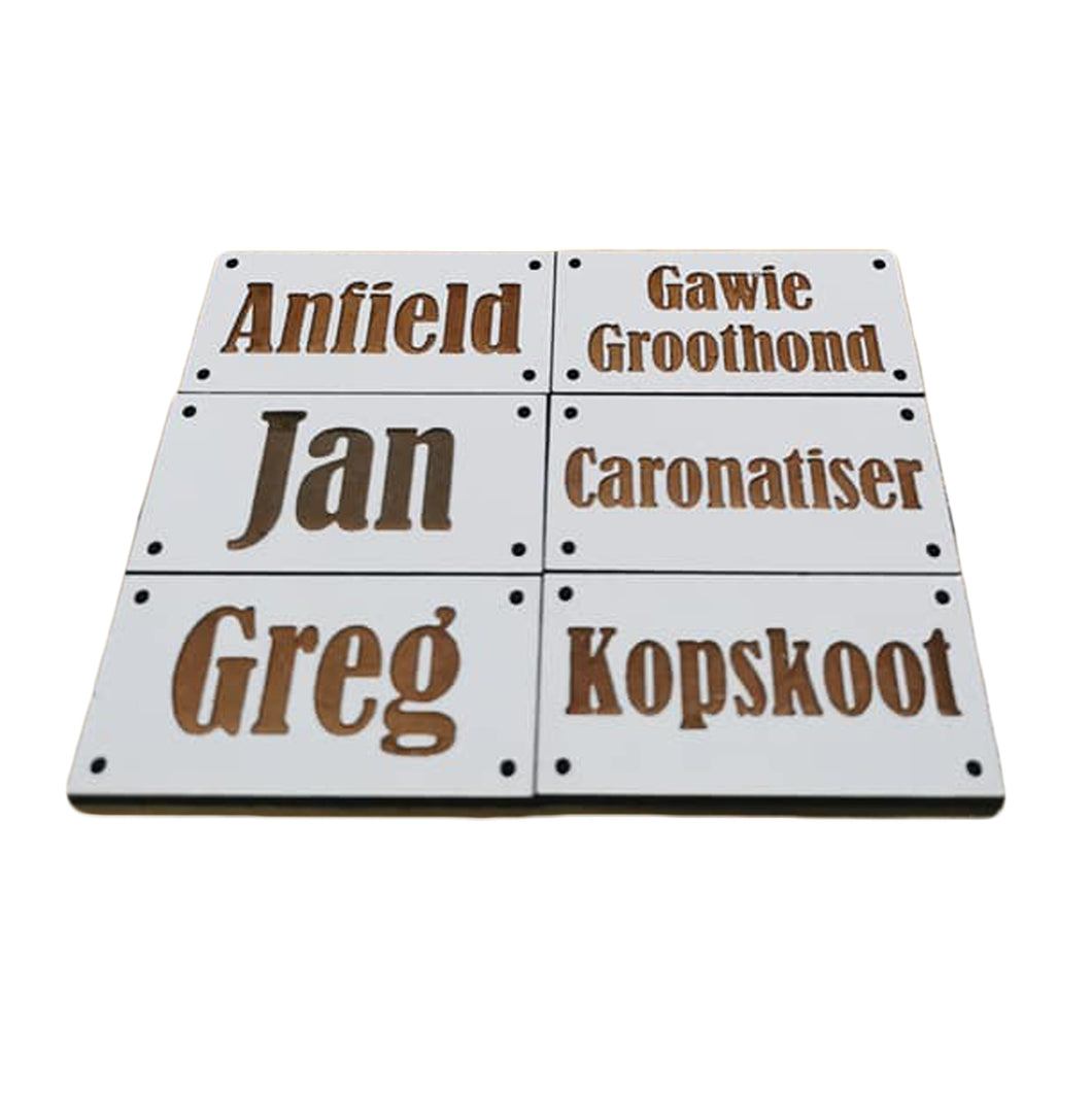 Personalised Plates